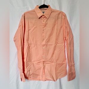Express Men's Coral Button-Down Shirt